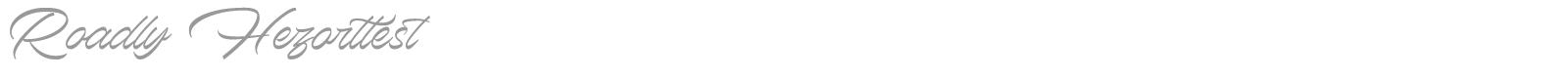 Roadly Hezarttest font preview